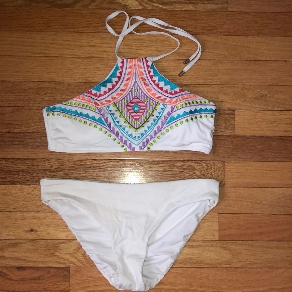 Laundry by Shelli Segal White Bikini